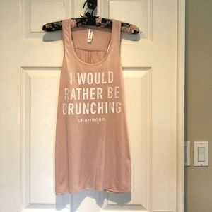 On Sale!! Chambord I WOULD RATHER BE BRUNCHING Peach Tank